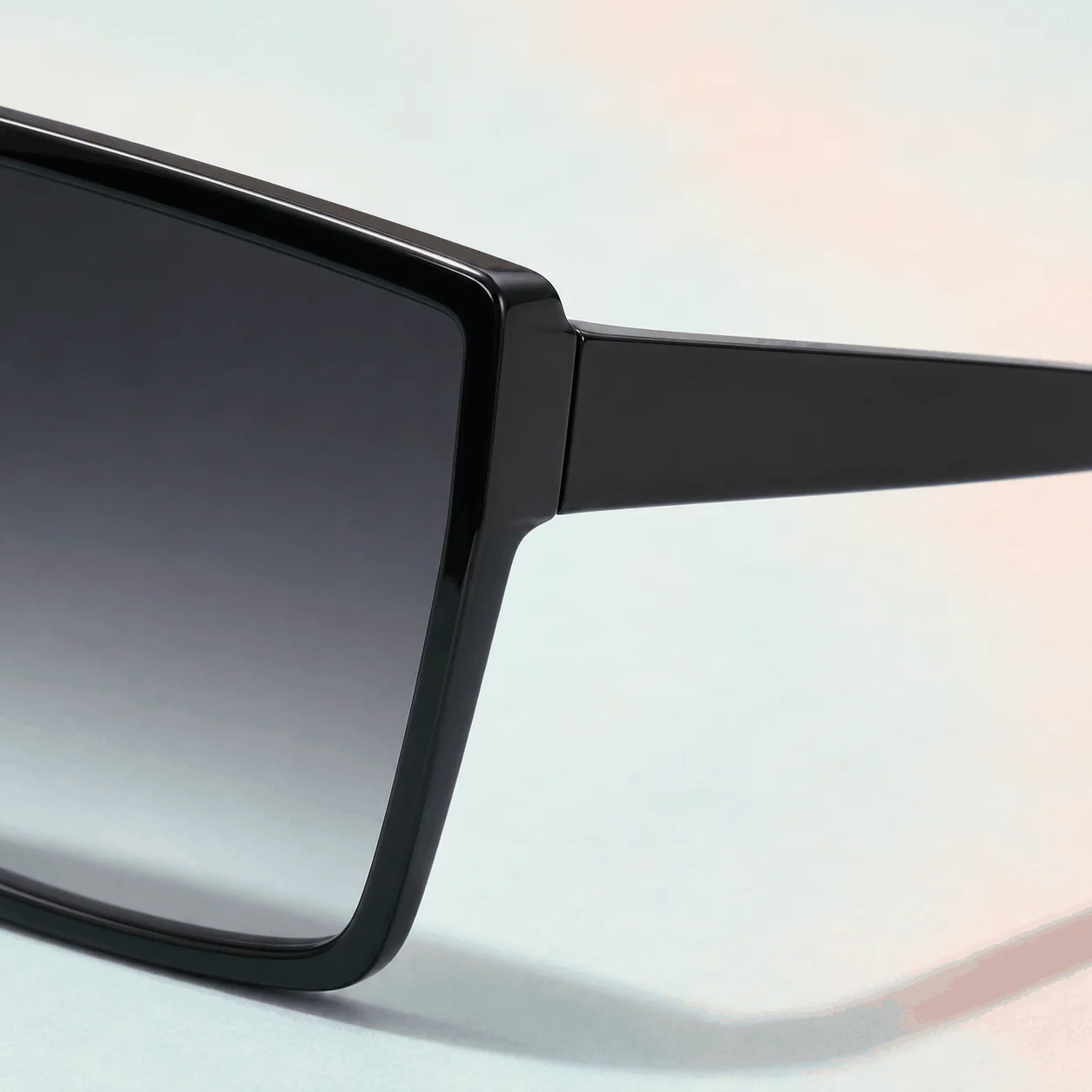 Boulevard Shield Sunglasses - Black lifestyle view