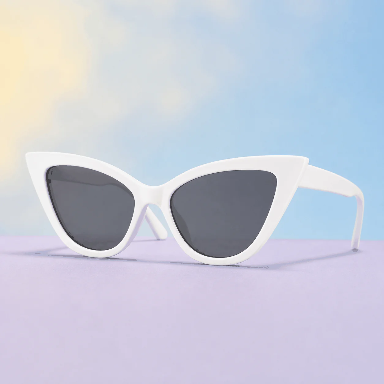 Cloudline Cat Eye Sunglasses - White