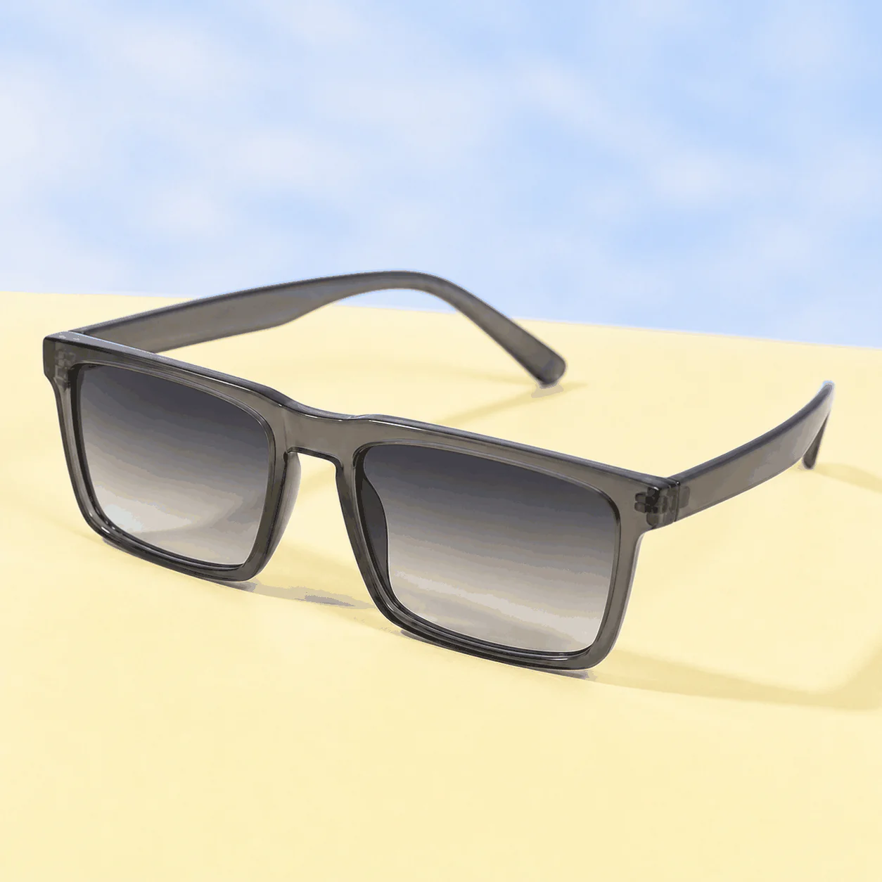 Metro Square Sunglasses - Graphite material detail