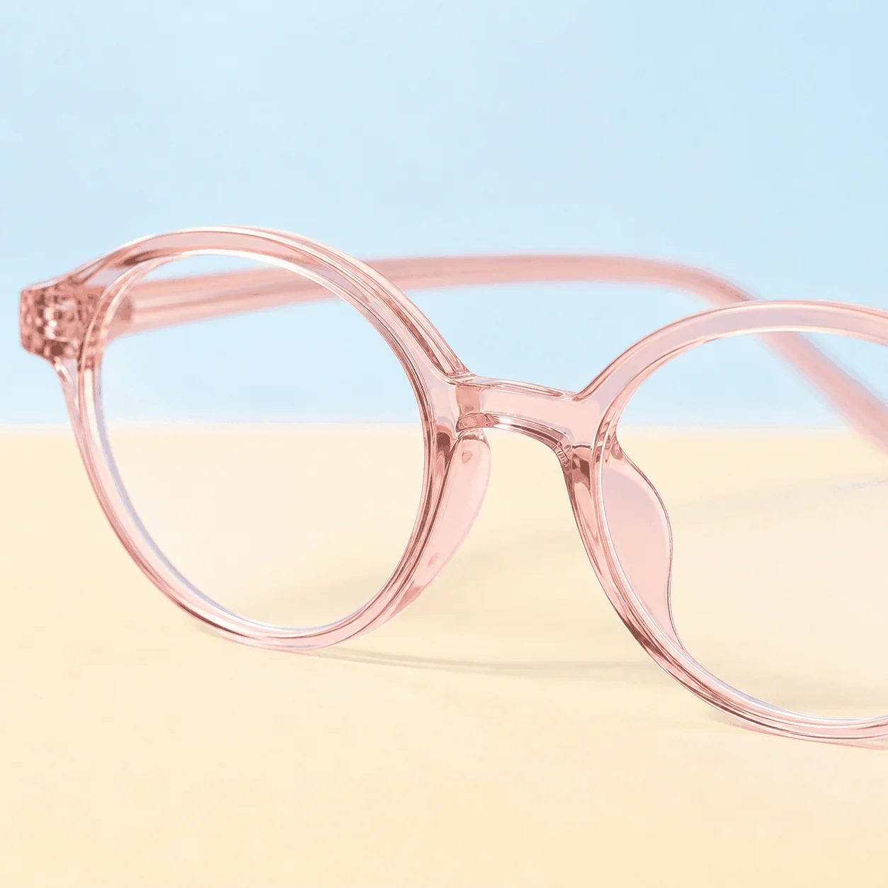 Note Blue Light Glasses - Blush construction view