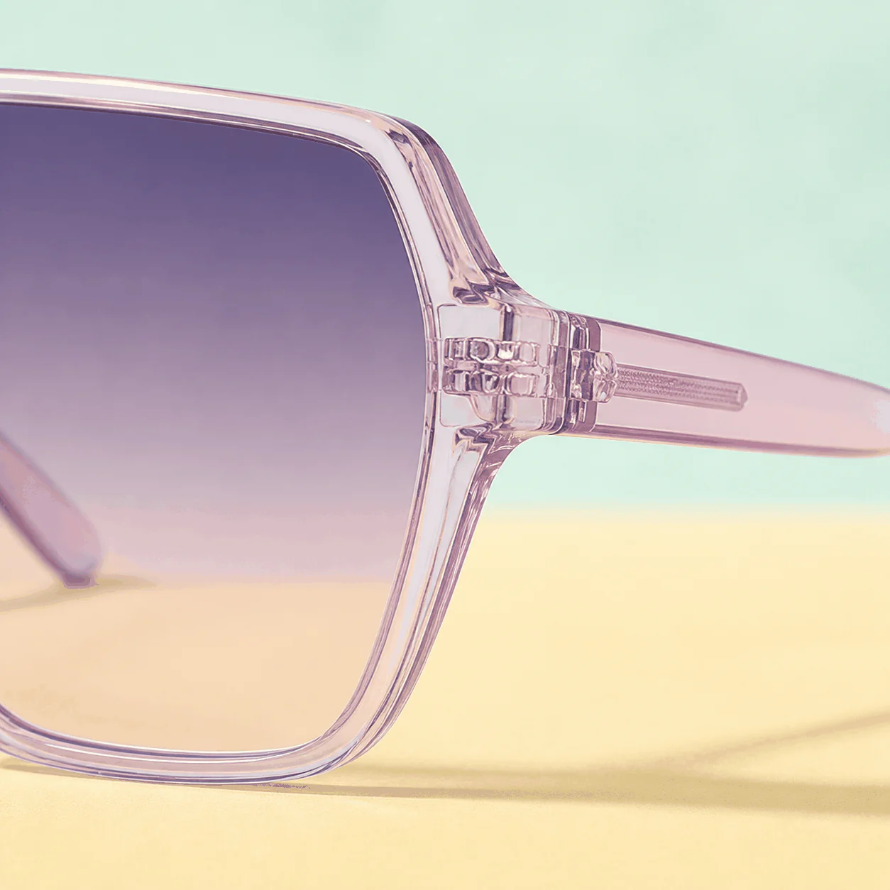 Prism Shield Sunglasses - Lilac Smoke lifestyle view