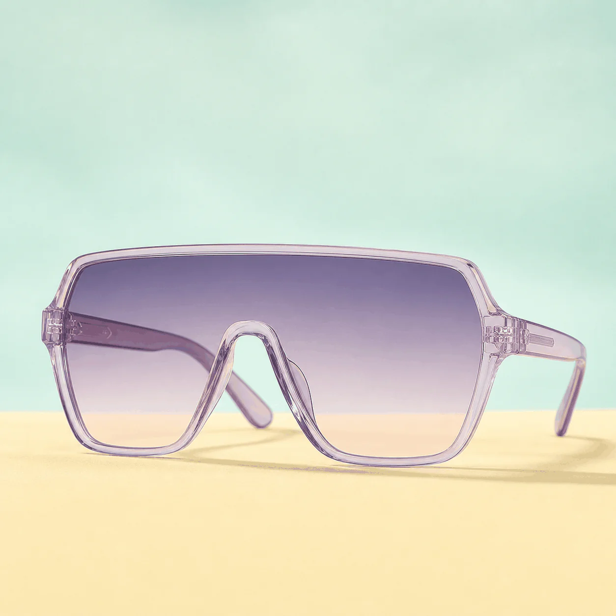 Prism Shield Sunglasses - Lilac Smoke