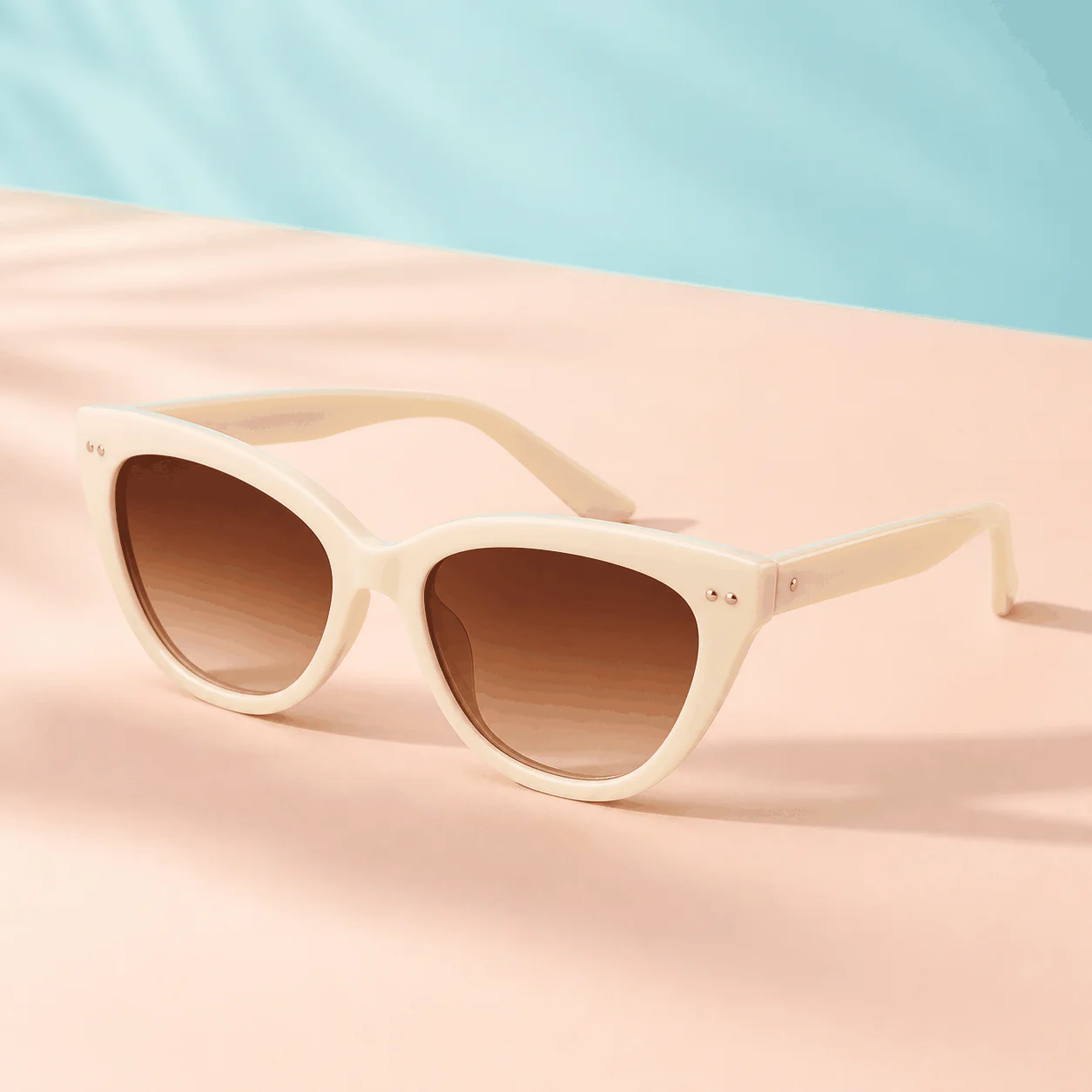 Riviera Cat Eye Sunglasses - Cream