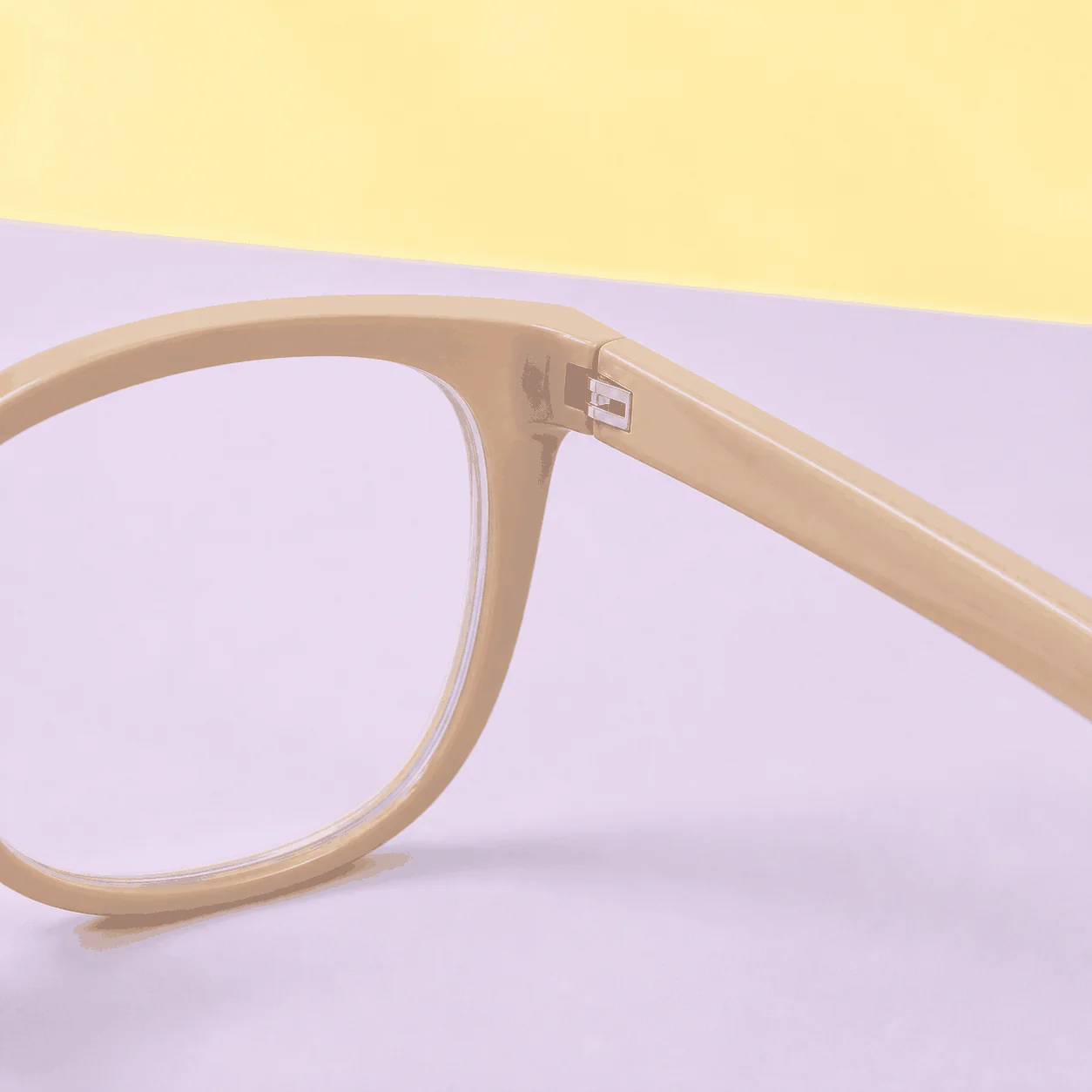 Studio Blue Light Glasses - Sand lifestyle view